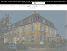 Tablet Screenshot of hotel-adler.de