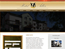 Tablet Screenshot of hotel-adler.cz